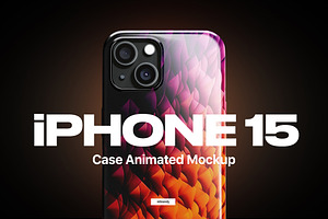 IPhone 15 Case Animated Mockup, an iPhone Mockup by rebrandy