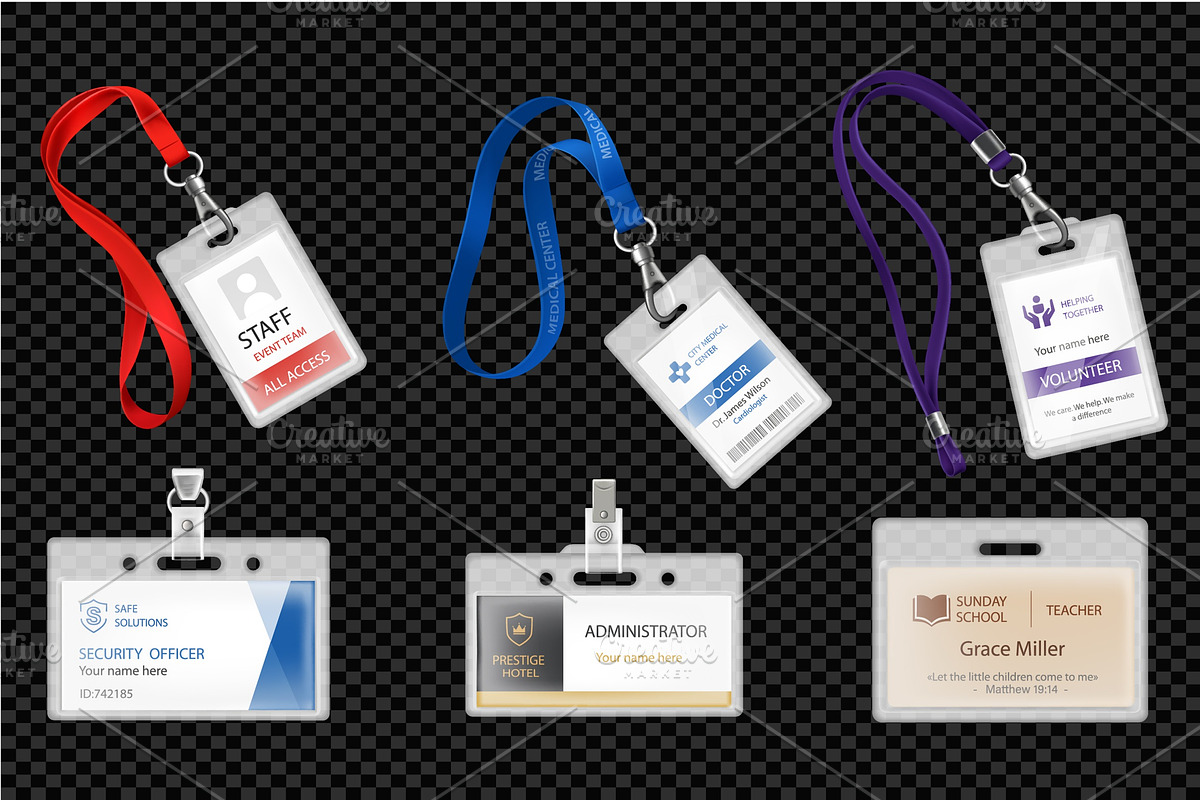 Lanyard Badges, an Object Illustration by alexdndz (Photo 3 of 3)