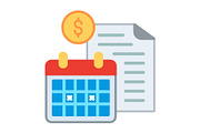 Invoice Flat Icon, a Duotone Icon by Pexelpy (Thumbnail 1 of 2)