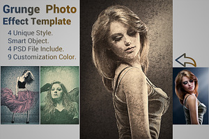 Grunge  Photo Effect Template