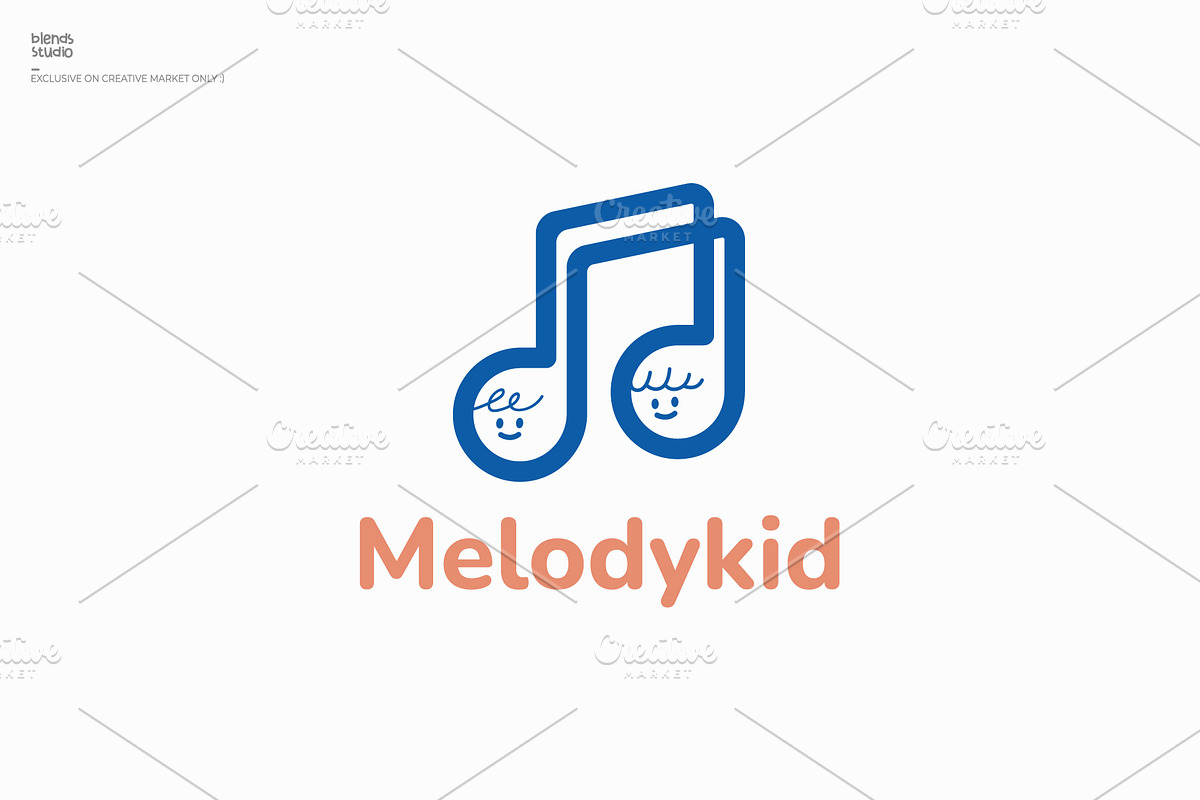 MelodyKid logo, a Branding & Logo Template by blends.studio (Photo 1 of 4)