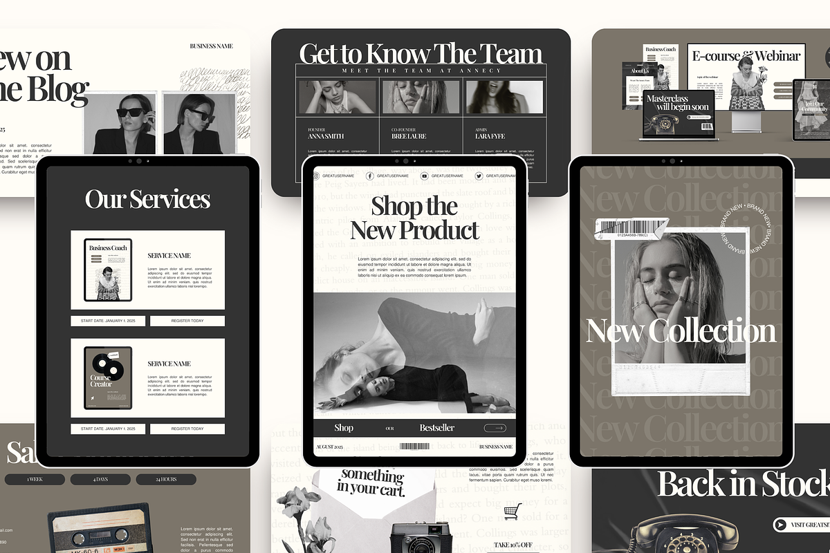 Email Marketing Newsletter Template, an Email Template by Branding Babe Co. (Photo 3 of 9)