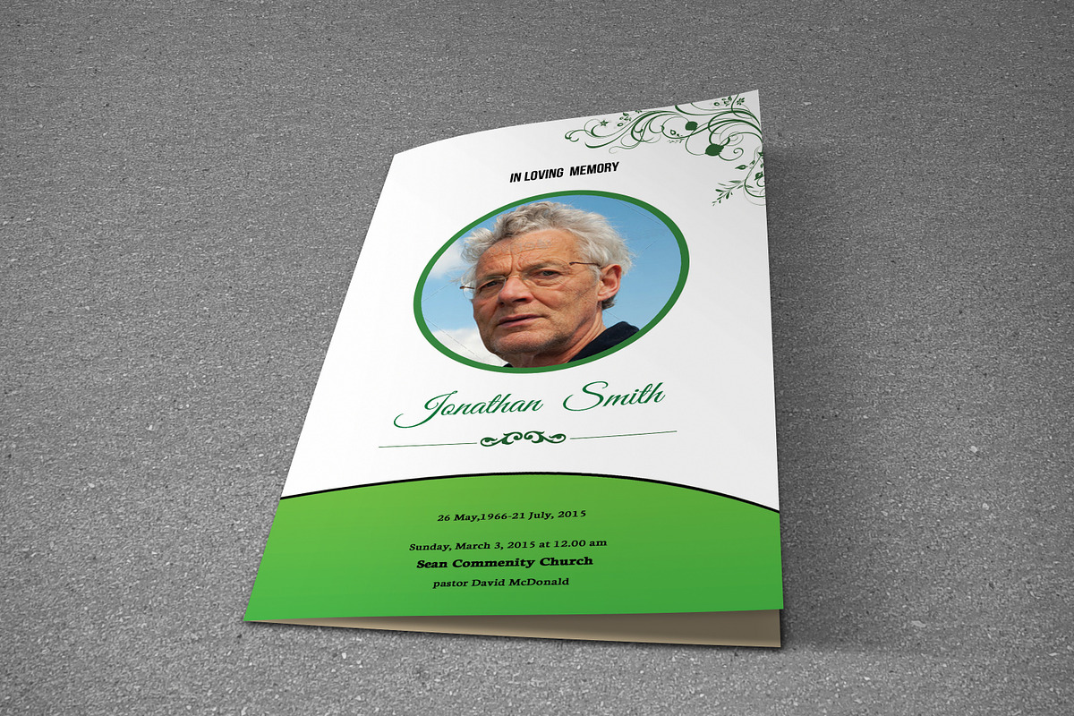 Funeral Program Template-T536, a Brochure Template by Template Shop (Photo 4 of 4)