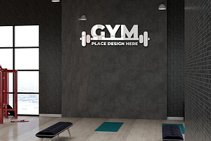 Modern Fitness Logo Mockup