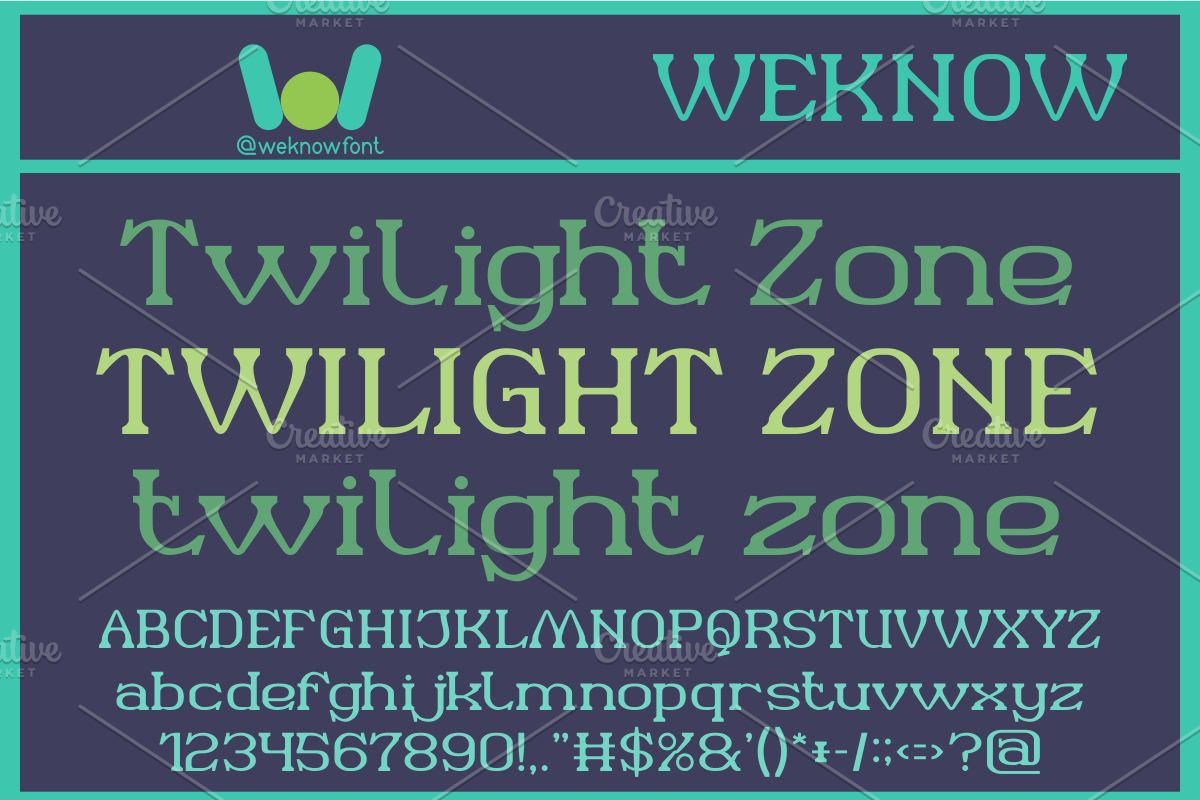 Twilight Zone font, a Sans Serif Font by weknow (Photo 1 of 8)