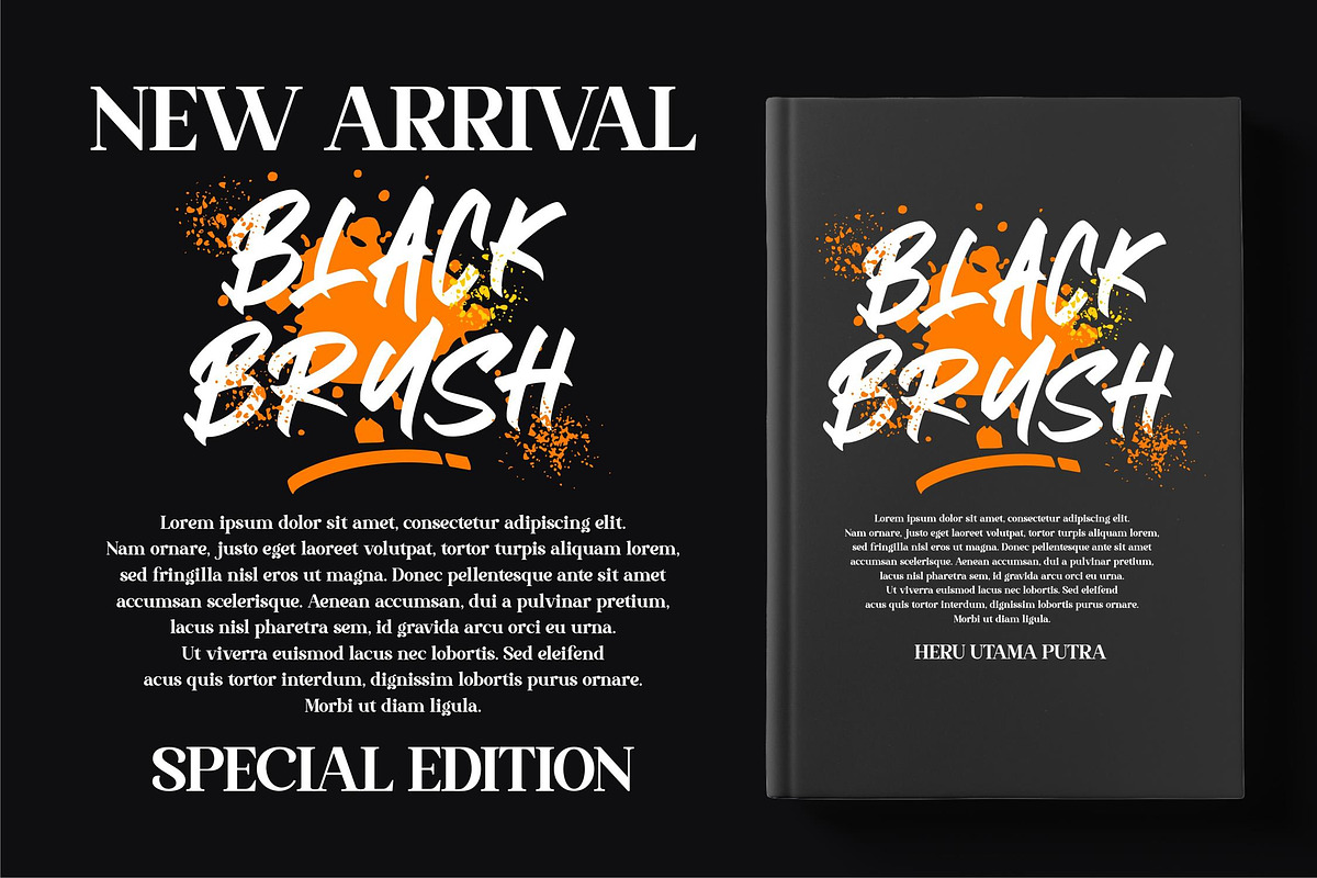Black Brush Font LS, a Blackletter Font by GranzCreative (Photo 13 of 19)