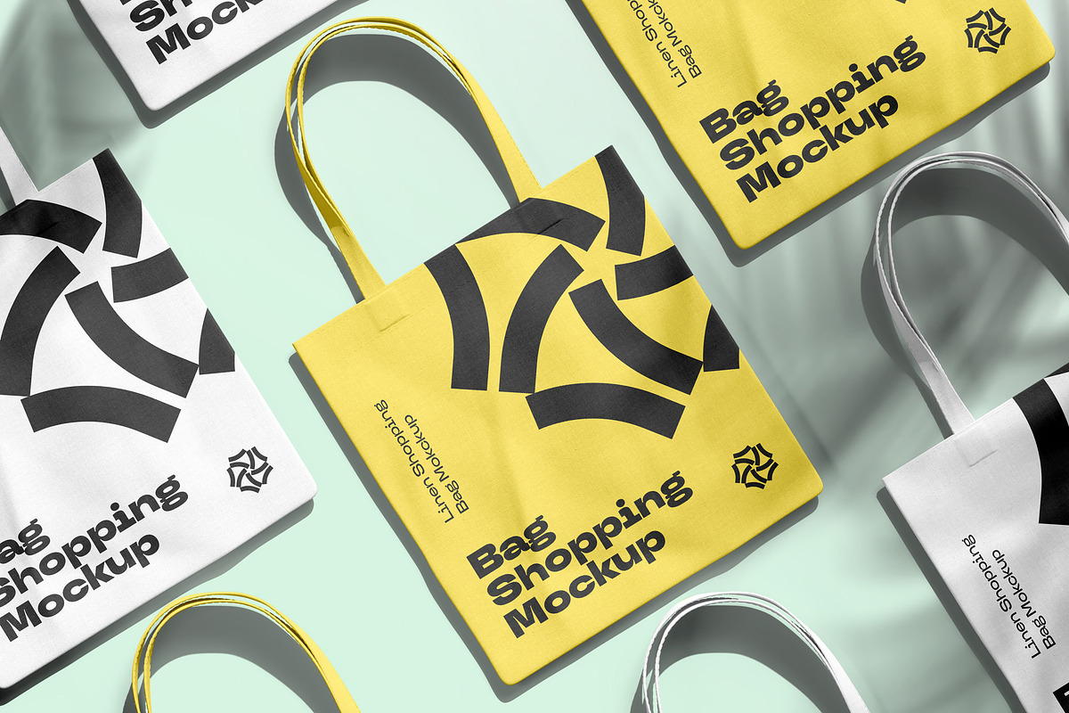 Shopping Bag Mock-up, a Merchandise Mockup by Yogurt86 (Photo 7 of 8)