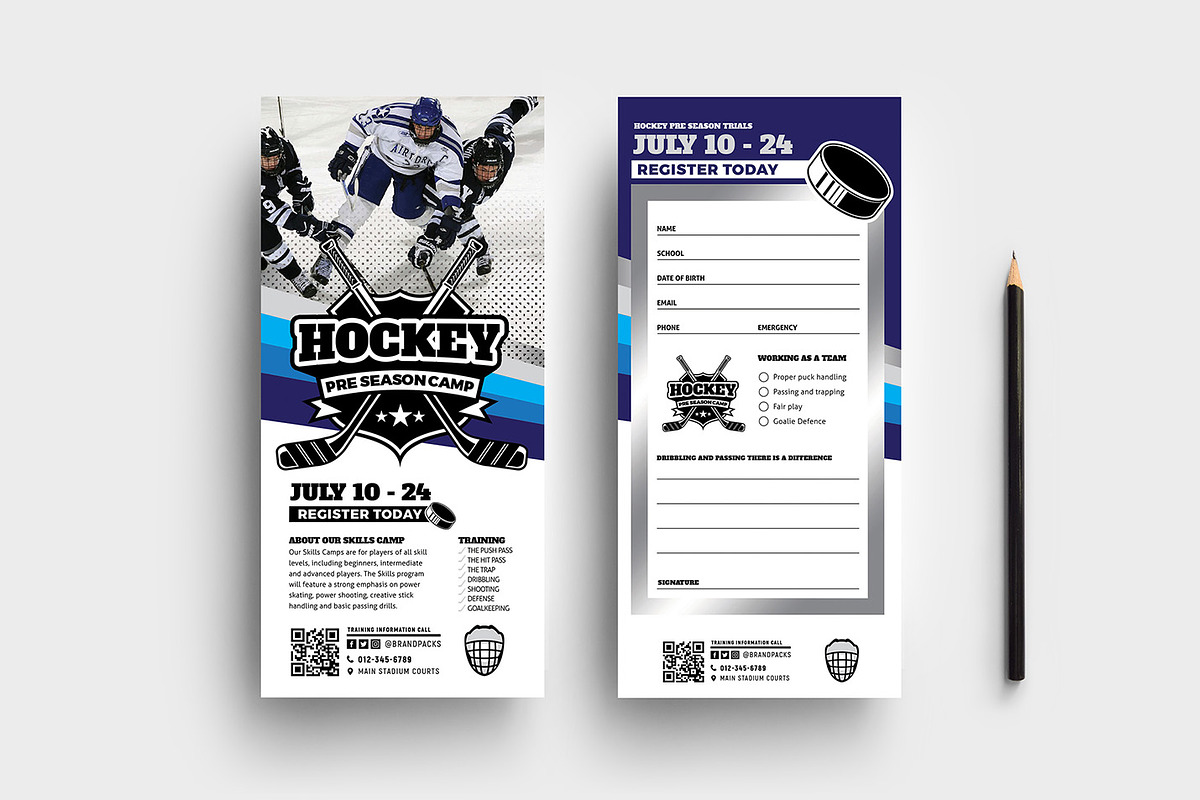 Ice Hockey Templates Pack, a Flyer Template by BrandPacks (Photo 5 of 11)