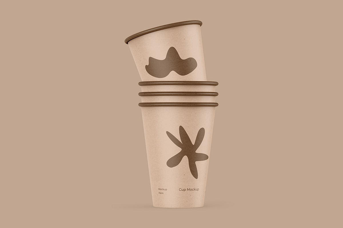 Kraft Paper Cup Mockup Set, a Cups & Container Mockup by Mockups Expert (Photo 2 of 5)