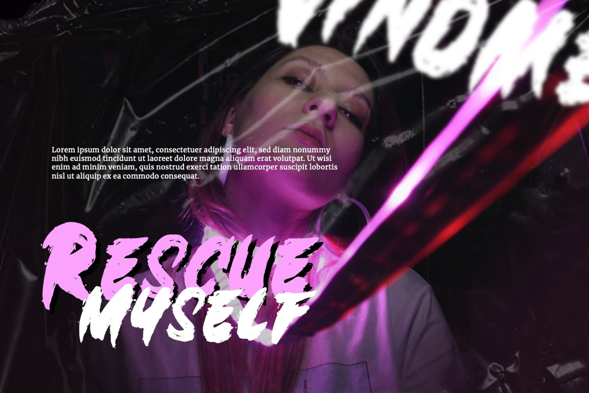 Vinomez - Graffiti Brush Font, a Font by Dhabee (Photo 7 of 15)