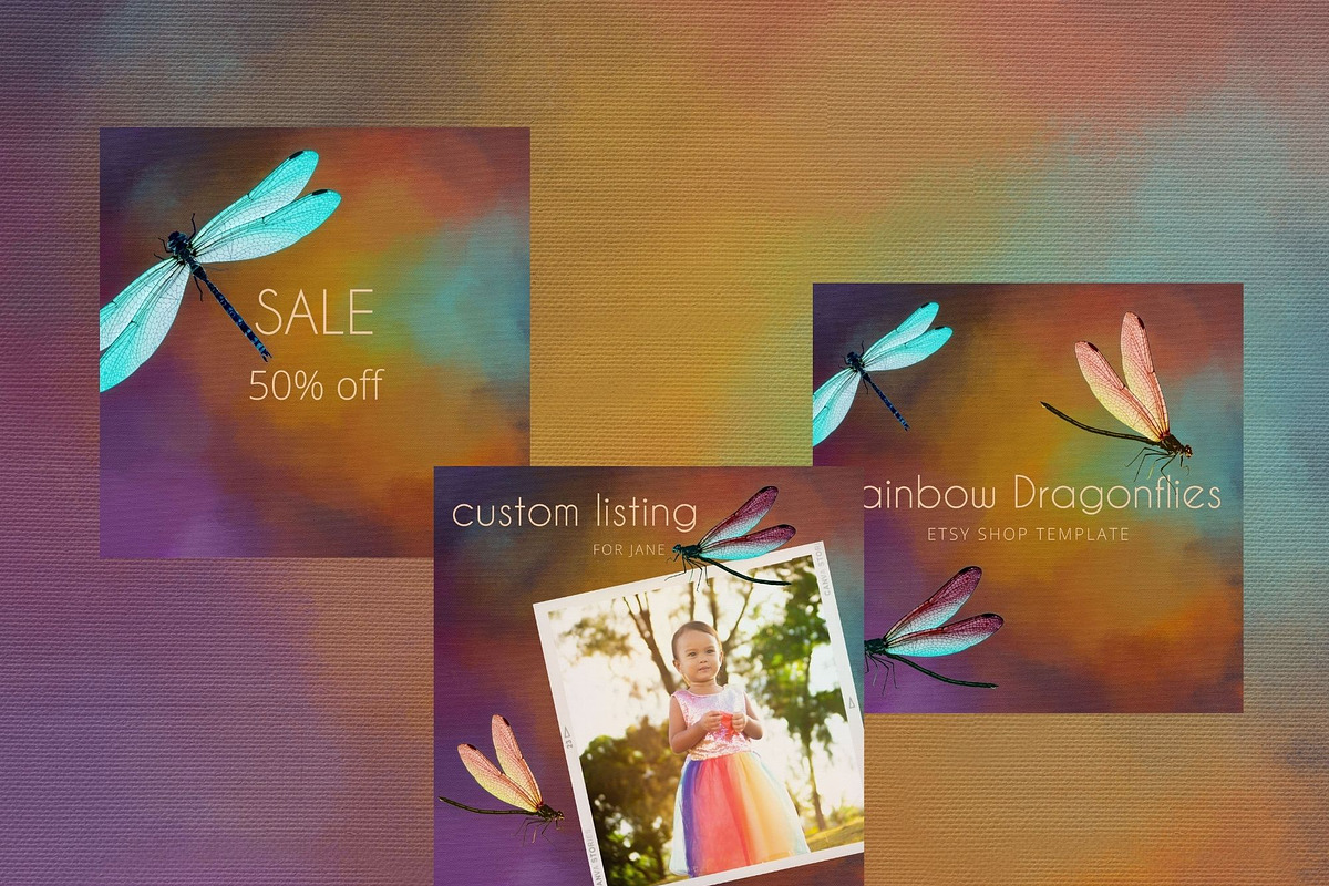 Rainbow Etsy Shop Template, a Websites & App Template by Kandace Lalo Designs (Photo 3 of 3)