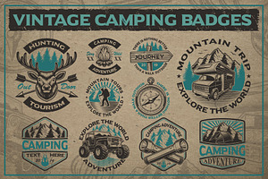 Camping Badges Bundle