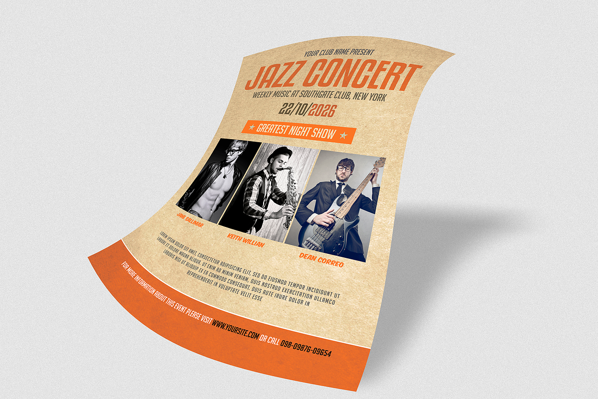 Music Party Flyer, a Flyer Template by Creativpixl (Photo 5 of 6)
