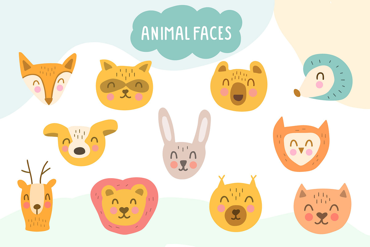 Animals bundle for kids, an Animal Illustration by cutelevindesign (Photo 3 of 13)
