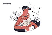 Zodiac signs women, astrology set, a Person Illustration by Good Studio (Thumbnail 3 of 16)