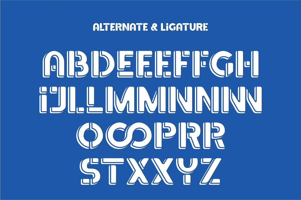 Fooe Fooe Font | Sporty Retro Font, a Sans Serif Font by WhymoreArt (Photo 9 of 11)
