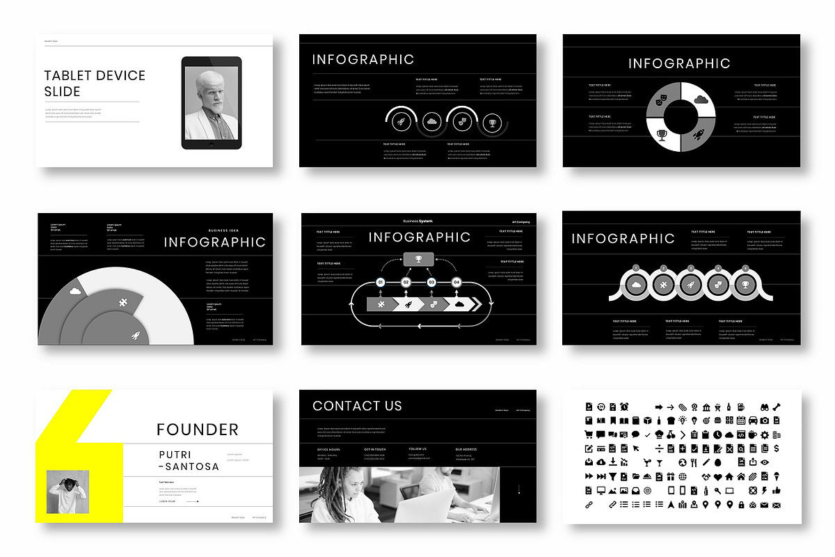Grizly - Business Google Slide Templ, a Presentation Template by Dens Creative Studio (Photo 10 of 12)