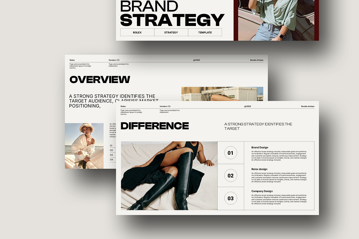 Rolex Brand Strategy Template, a Presentation Template by Studio Artisan (Photo 3 of 7)