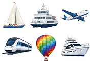 Transport Clipart Illustrations, a Transportation Illustration by Wowly Design (Thumbnail 4 of 15)
