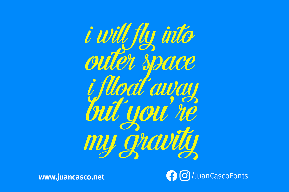 Letra Hipster, a Script Font by Juan Casco (Photo 3 of 4)