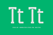 Tecnica Slab Stencil Font Family, a Slab Serif Font by Graviton Font Foundry (Thumbnail 2 of 2)