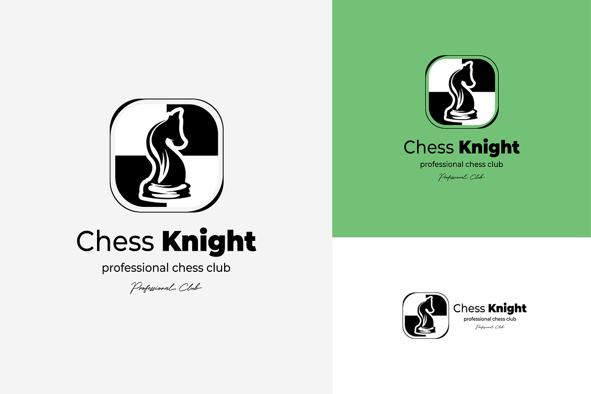 emblem vector chess knight logo icon, a Branding & Logo Template by ...