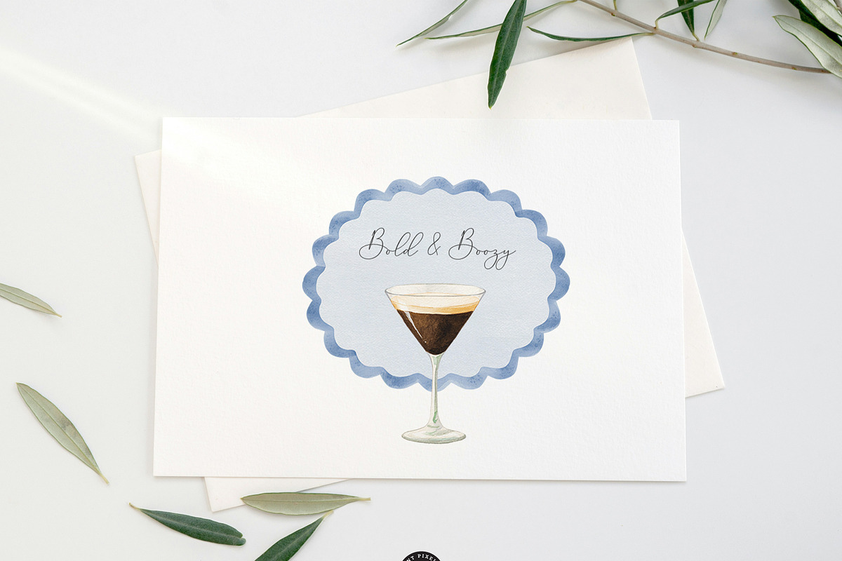 Happy Hour Cocktail Drinks Set, a Decorative Illustration by PaintPixelCo (Photo 14 of 14)