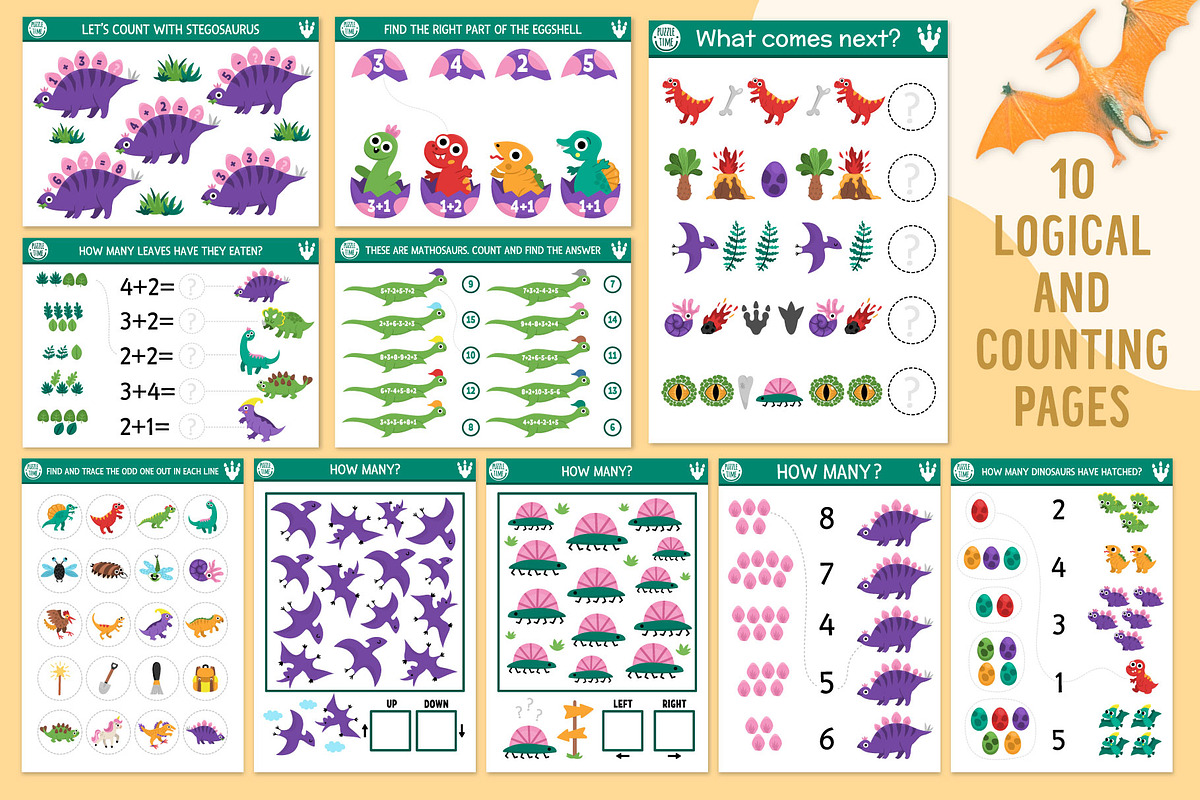Dinosaur games and activities, an Education Illustration by Lexi Claus (Photo 7 of 15)