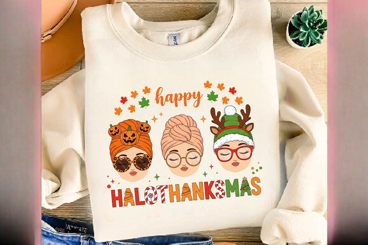 Happy HalloThankSmas, Sublimation, an Illustration by CreationArt (Photo 3 of 6)