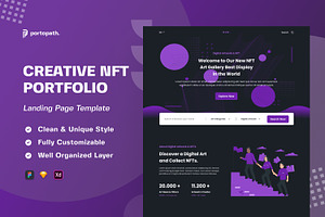 Startup SAAS NFT Landing Page