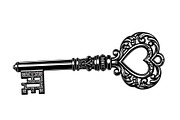 Vintage Skeleton Key Bundle, an Illustration by Gaye Art (Thumbnail 13 of 31)