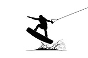 Water Ski Silhouette Vector Bundle, an Illustration by Designs_River (Thumbnail 32 of 51)