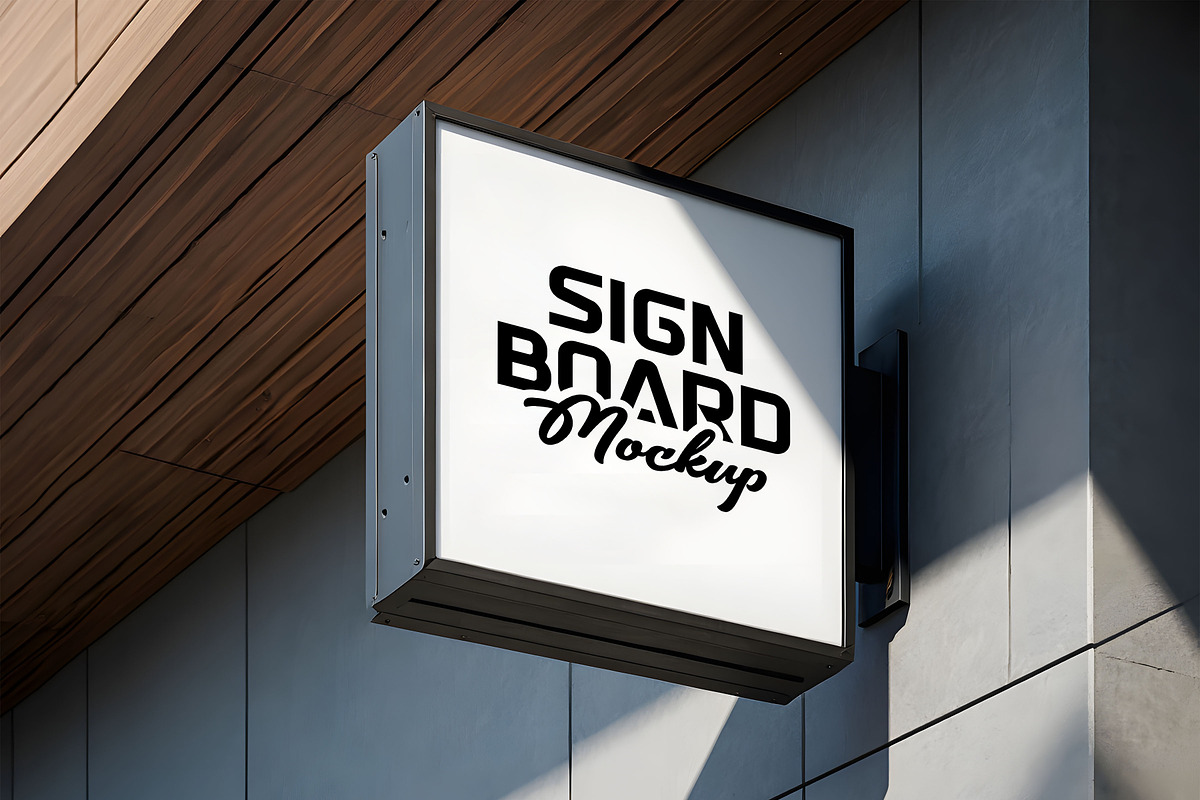 Logo Mockup White Hanging Sign, a Mockup by GenesisCreativeCo (Photo 3 of 3)