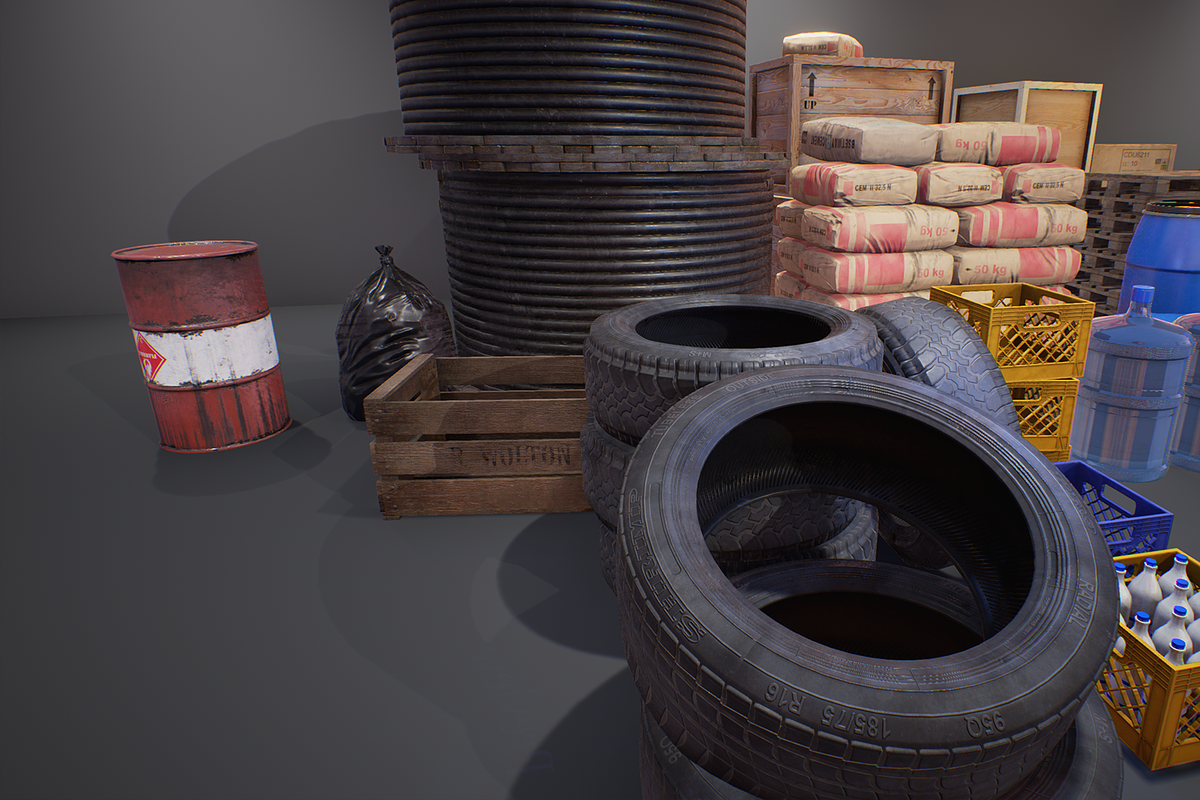 Industry Props Pack, a Furniture 3D Model by SilverTM (Photo 3 of 6)