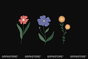 27 Flower Vector Illustrations, a Decorative Illustration by GRPXSTORE (Thumbnail 9 of 11)