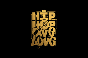 HIP HOP ONE LOVE Custom Tag