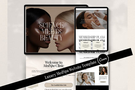 Luxury Medspa Website Template, a Landing Page Template by Speed Designs Co.