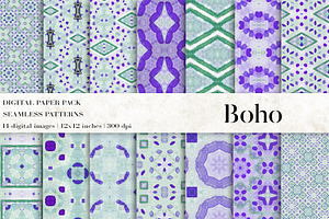 Geometric Boho Digital Papers