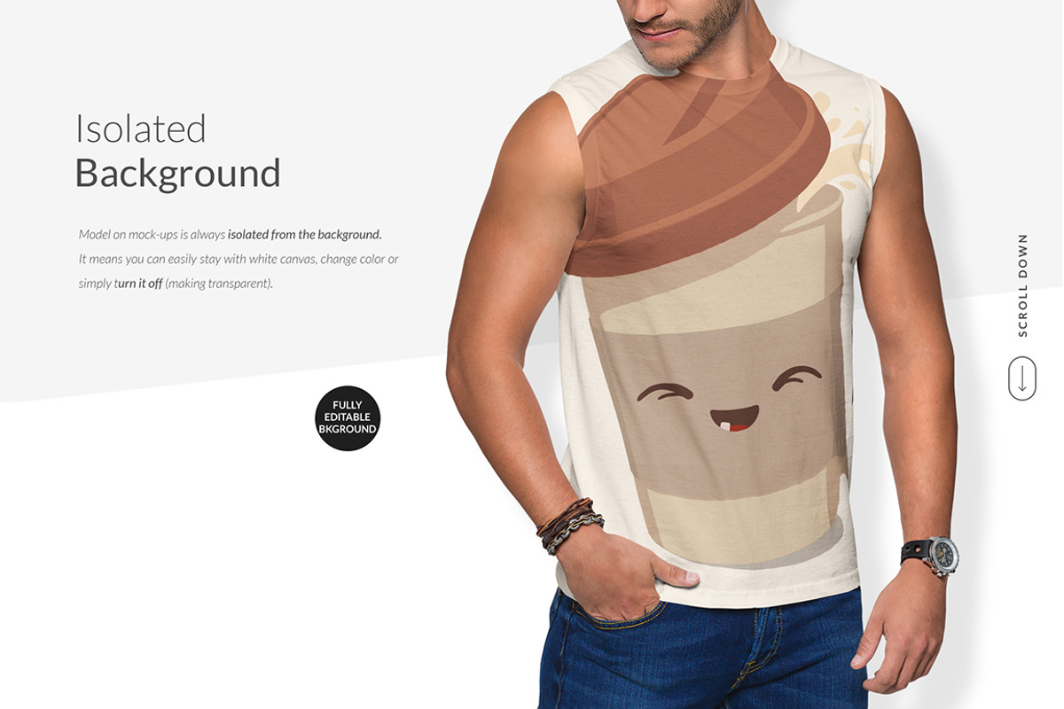 Men Tank Top Mock-ups Set FREE DEMO, a Books & Magazine Mockup by Apparel_Mockups (Photo 14 of 25)