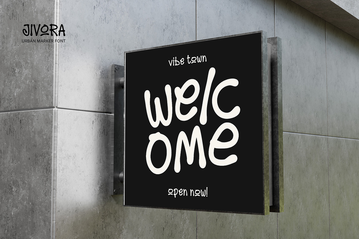 Jivora - Urban Funky Marker Font, a Handwritten Font by Youthlabs Studio (Photo 7 of 15)