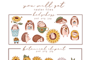 Sunflower Hedgehog • Kids collection, an Animal Illustration by moolesya (Thumbnail 13 of 14)