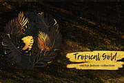 Black & Gold Tropical Leaves, an Object Graphic by Kate Galunga Artstore (Thumbnail 1 of 5)