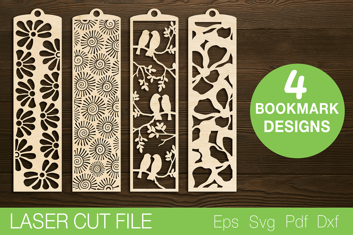 Bookmark Laser Cut SVG, a Templates & Theme by Lerina Art (Photo 1 of 3)