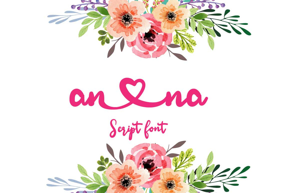 Ana Bryan | Cute Heart Script Font preview 3