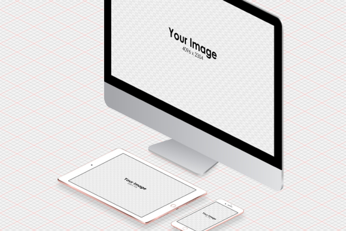 Responsive Screen Isometric Mockups, an iPhone Mockup by tamiq (Photo 6 of 8)