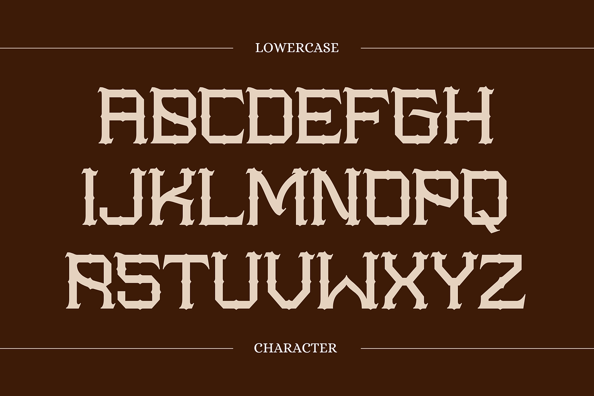 Nerog Gothic - Blackletter Logo Font, a Blackletter Font by Nirmana Visual (Photo 4 of 10)