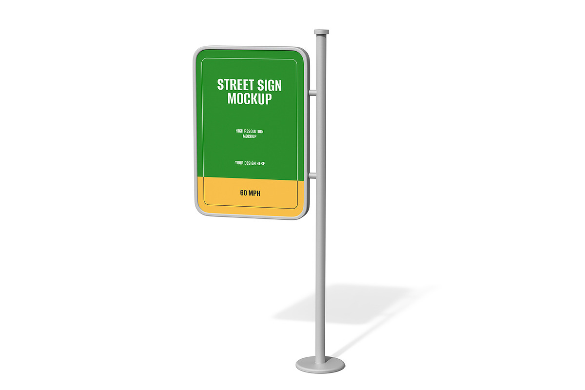 Directional Street Sign Mockup, a Product Mockup by graphypix (Photo 1 of 4)