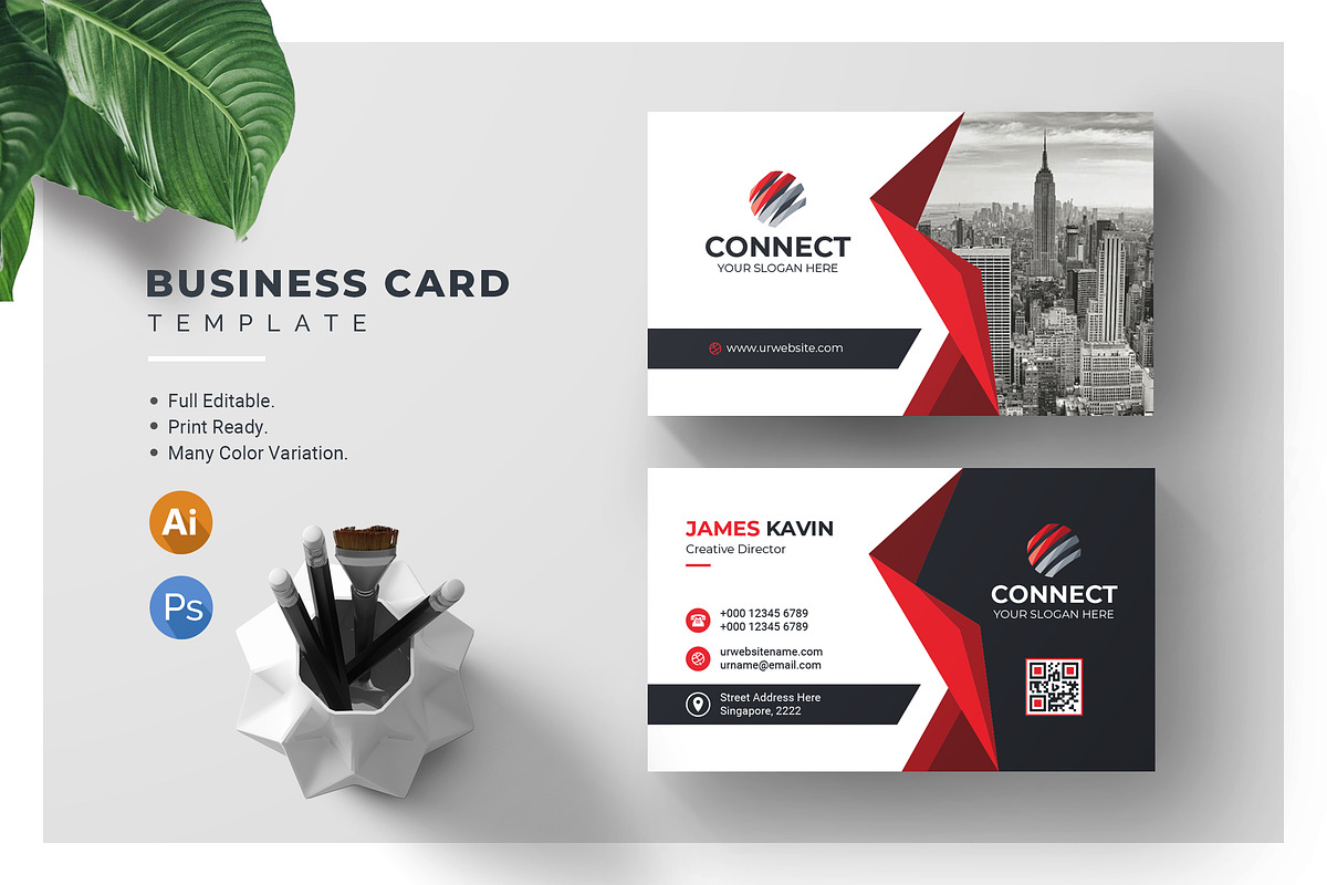 Corporate Business Card Template, a Business Card Template by BdThemes (Photo 1 of 4)