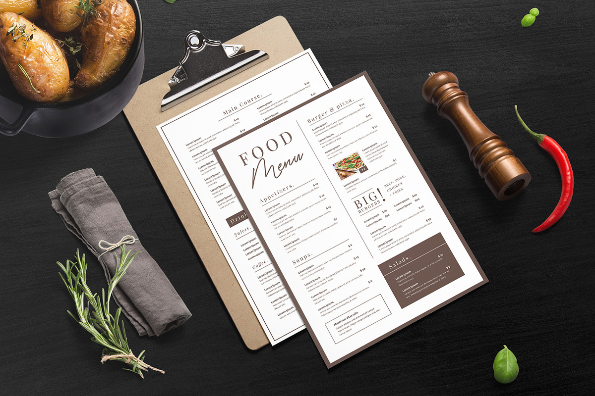Brownie - Food Menu, a Flyer Template by Creativestoree (Photo 2 of 4)
