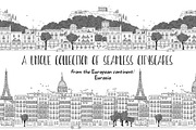 Cities in Europe - hand drawn set, an Illustration by Franzi draws (Thumbnail 2 of 9)